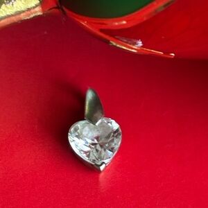 Elegant Silver Heart Pendant Necklace